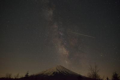 富士山とみずがめ座η流星群